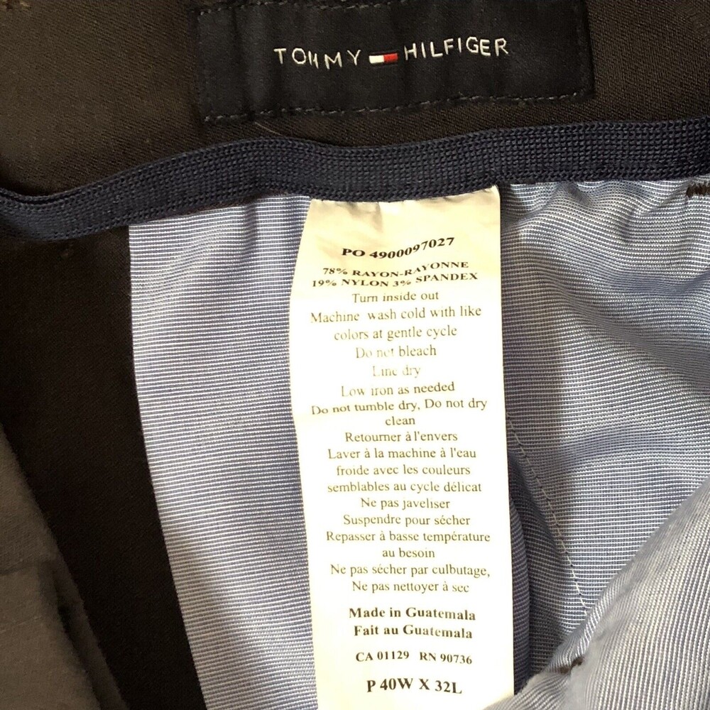 Tommy Hilfiger Men's THFlex Stretch Comfort Dress Pants Size 40 x 32 Brown New - Picture 7 of 8